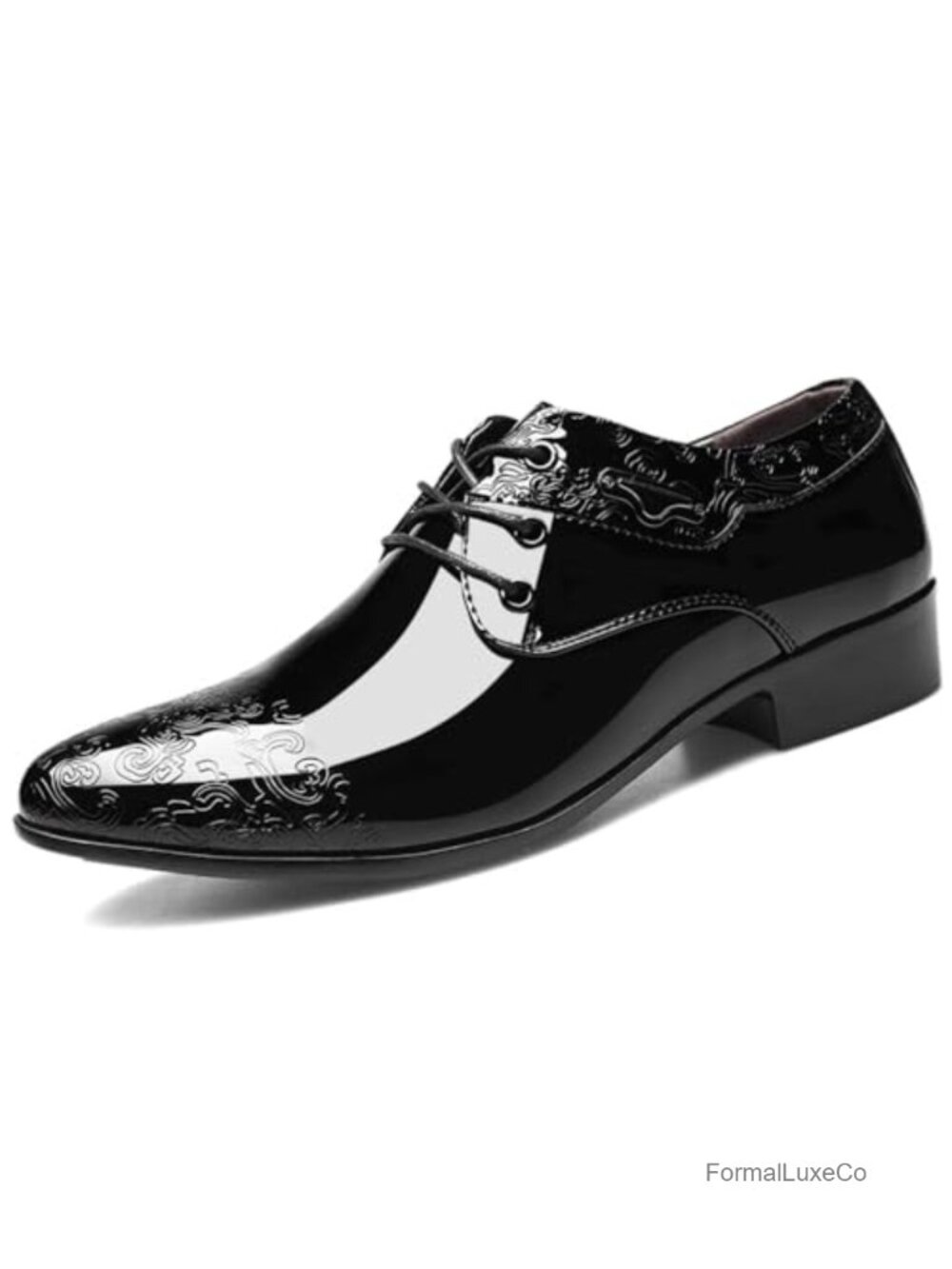 Men's Faux Leather Oxford Dress Shoes Lace-Up Formal Loafers